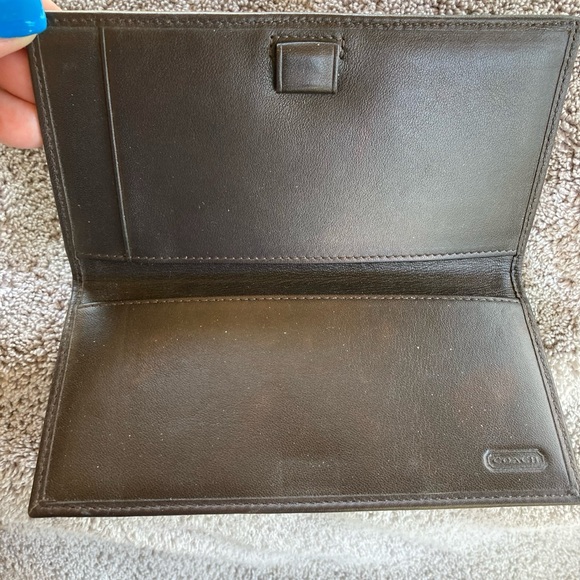 Monogram Coach Checkbook Cover - Picture 4 of 8